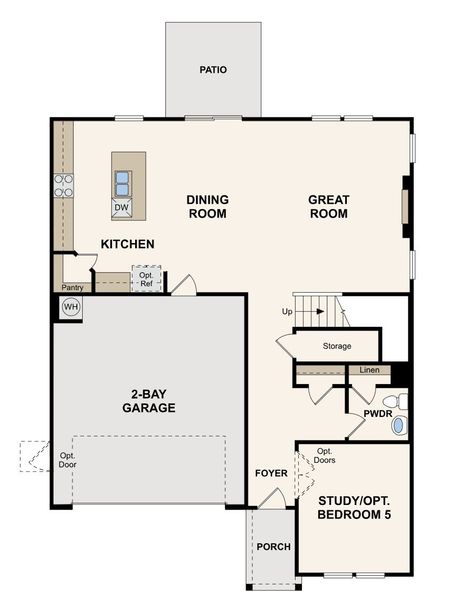 2D floor plan layout for the Travis by Century Communities in Belleview Manor, Fairburn, GA (Image 3). 2D floor plan layout for the Travis by Century Communities in Belleview Manor, Fairburn, GA (Image 3).