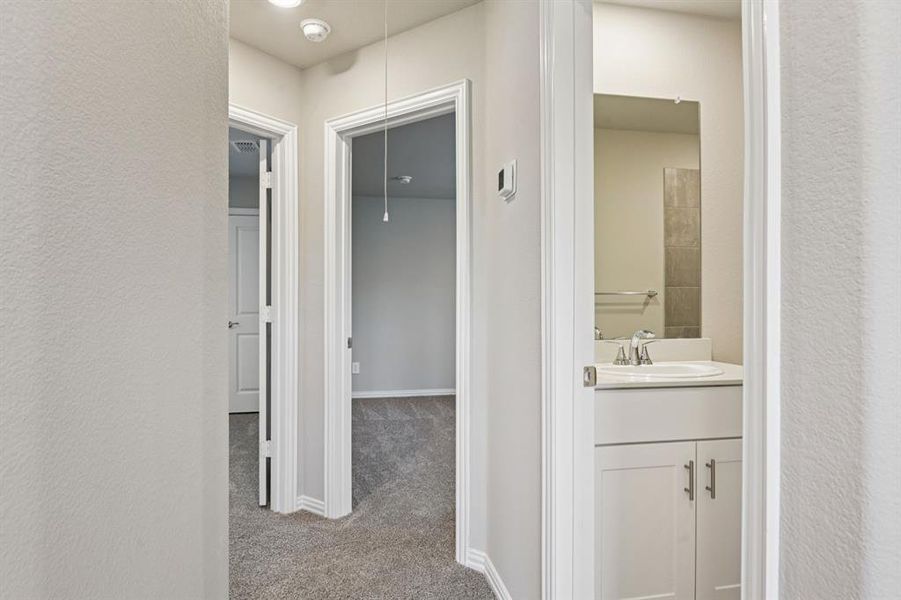 Furnished interior view inside a new home in Ashford Park - Cottage Series, Corinth (Image 14).