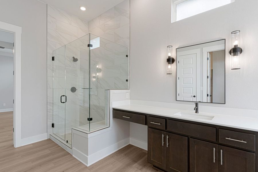 Furnished interior view inside a new home in Broken Oak, Georgetown (Image 16). Furnished interior view inside a new home in Broken Oak, Georgetown (Image 16).