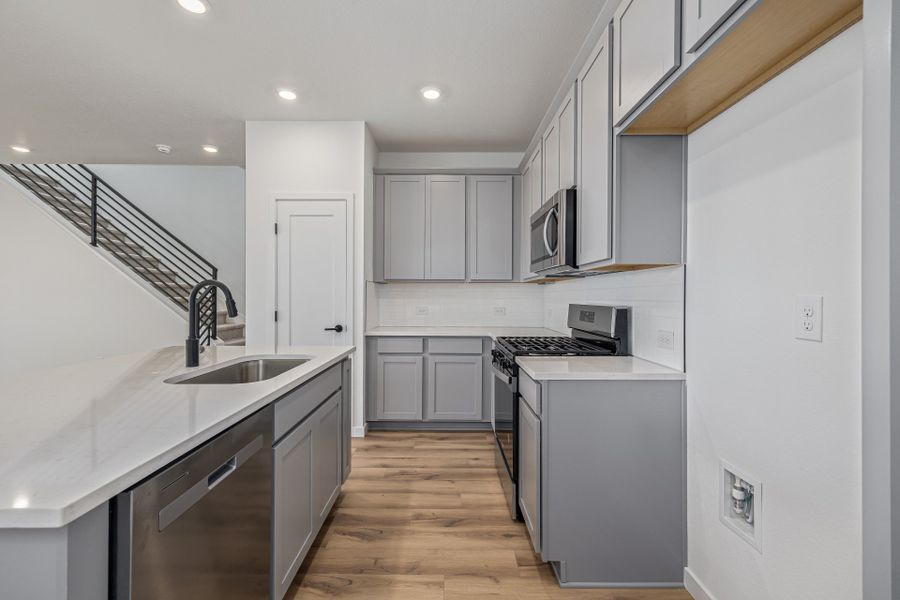 Furnished interior view inside a new home in Painted Prairie, Aurora (Image 8).