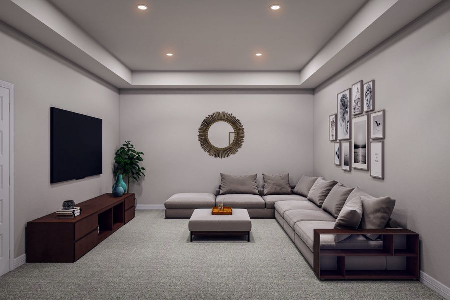 Representative furnished interior of a home built from the Heron by Tri Pointe Homes in Trillium, Richmond (Image 12).