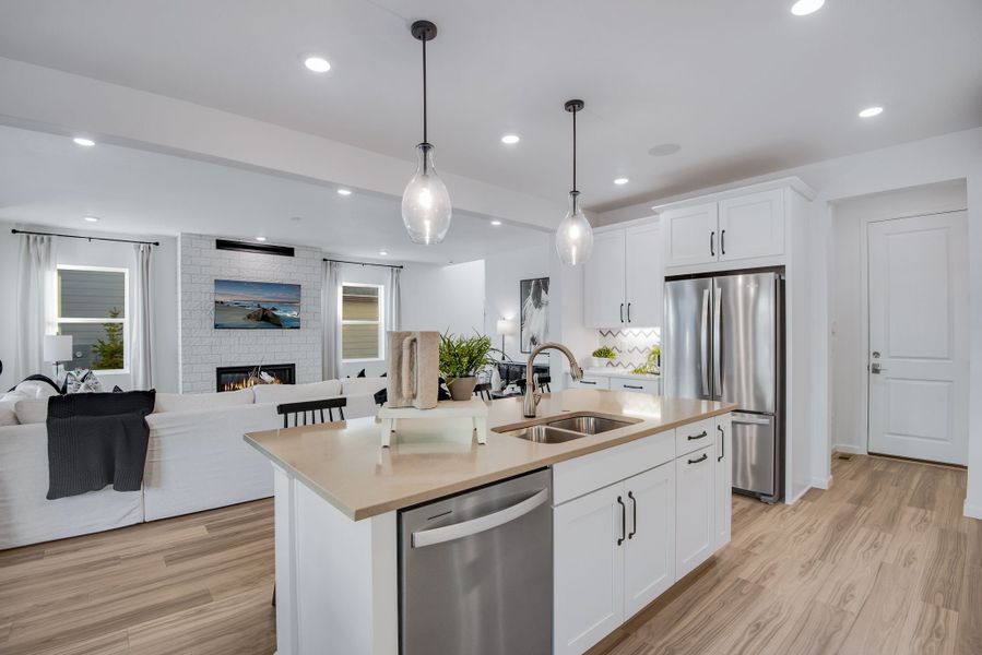 Furnished interior view inside a new home in Reunion, Commerce City (Image 37).