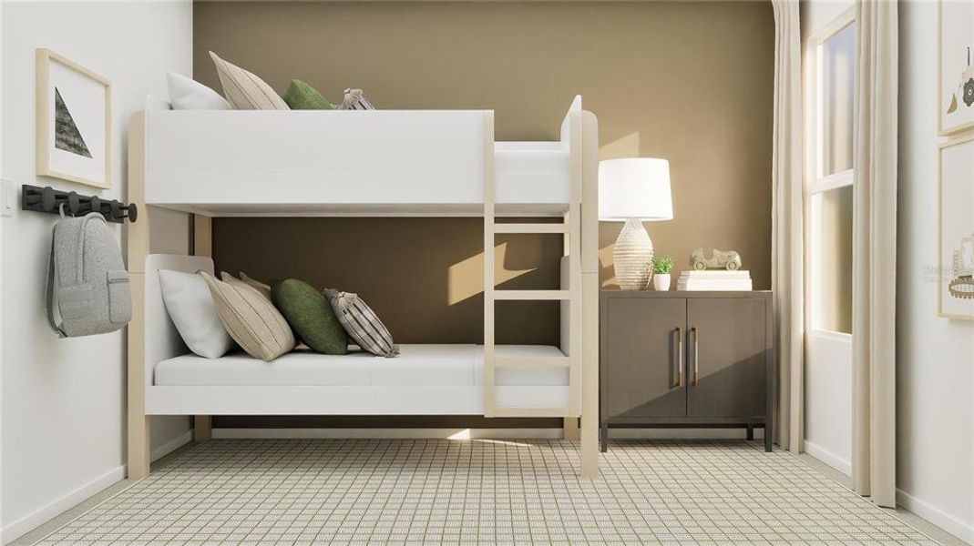 Furnished interior view inside a new home in Wellness Ridge: Eventide Collection, Clermont (Image 22). Furnished interior view inside a new home in Wellness Ridge: Eventide Collection, Clermont (Image 22).