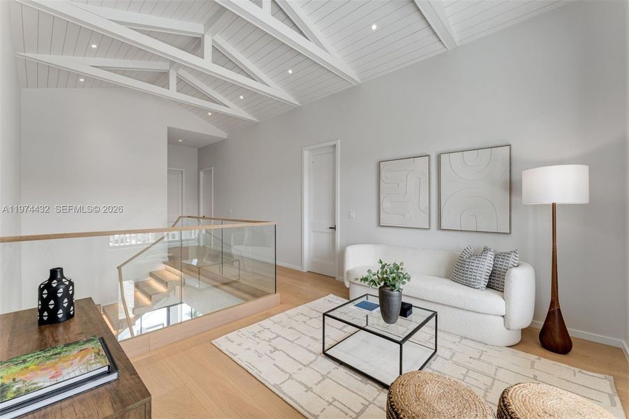 Furnished interior view inside a new home in , Miami (Image 11).