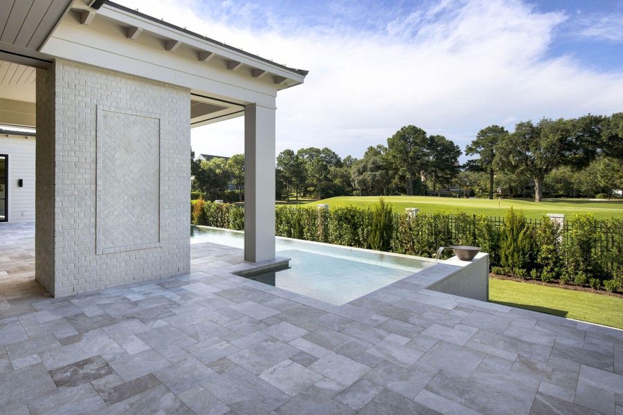 Exterior details and patio area of a home in , Charleston (Image 66). Exterior details and patio area of a home in , Charleston (Image 66).