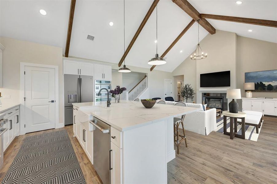 Furnished interior view inside a new home in Elevon, Lavon (Image 16).