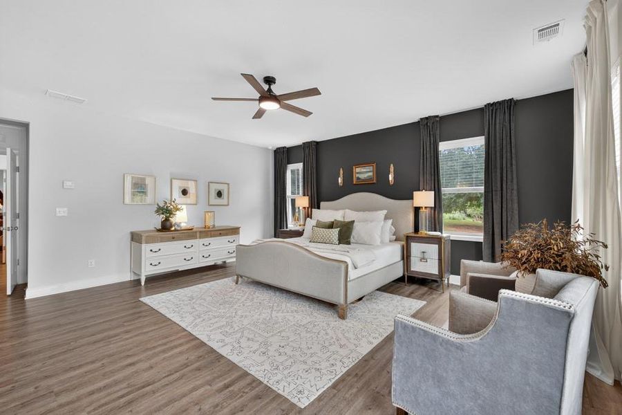 Furnished interior view inside a new home in , Flowery Branch (Image 34). Furnished interior view inside a new home in , Flowery Branch (Image 34).