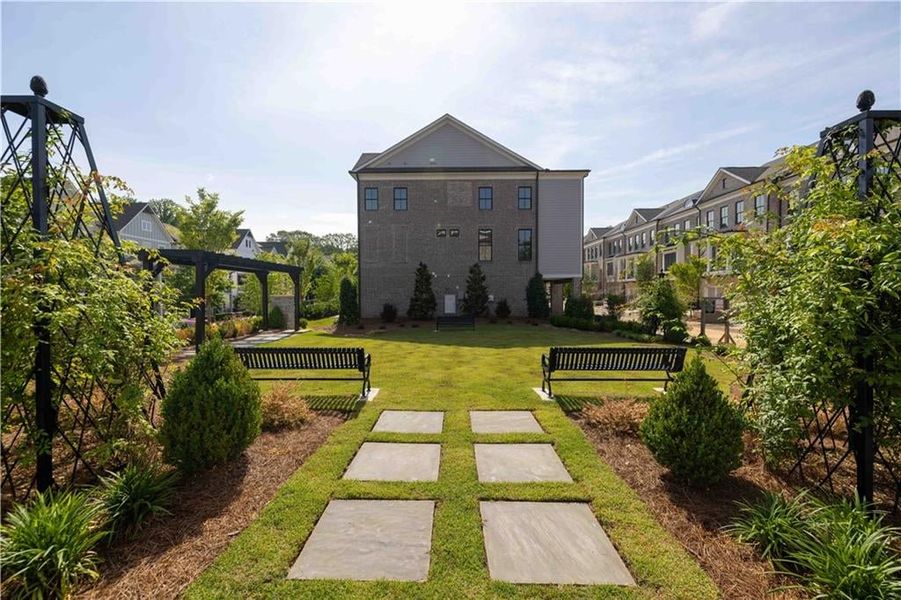 Green space/ park space in the community- with dog stations Green space/ park space in the community- with dog stations