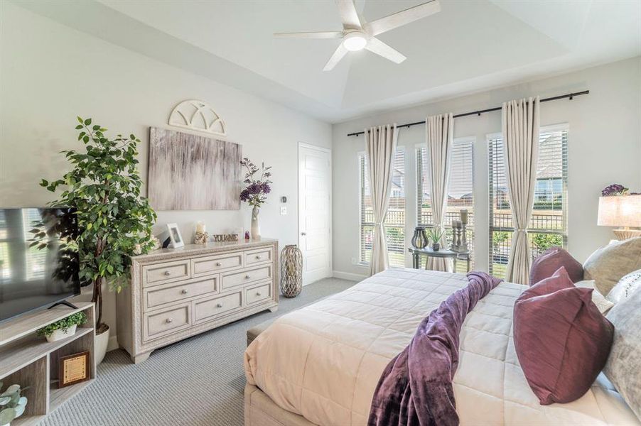 Furnished interior view inside a new home in Bridgewater 60', Midlothian (Image 19).