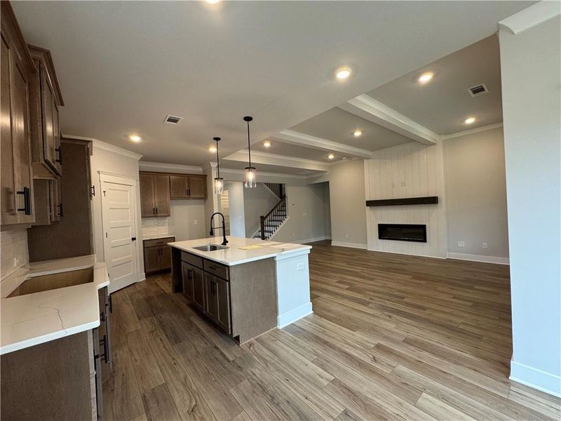 Furnished interior view inside a new home in Rosewood Lake Preserve, Hoschton (Image 7).