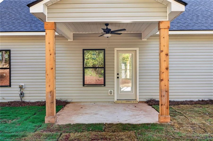 Exterior details and patio area of a home in , Silver Creek (Image 4). Exterior details and patio area of a home in , Silver Creek (Image 4).