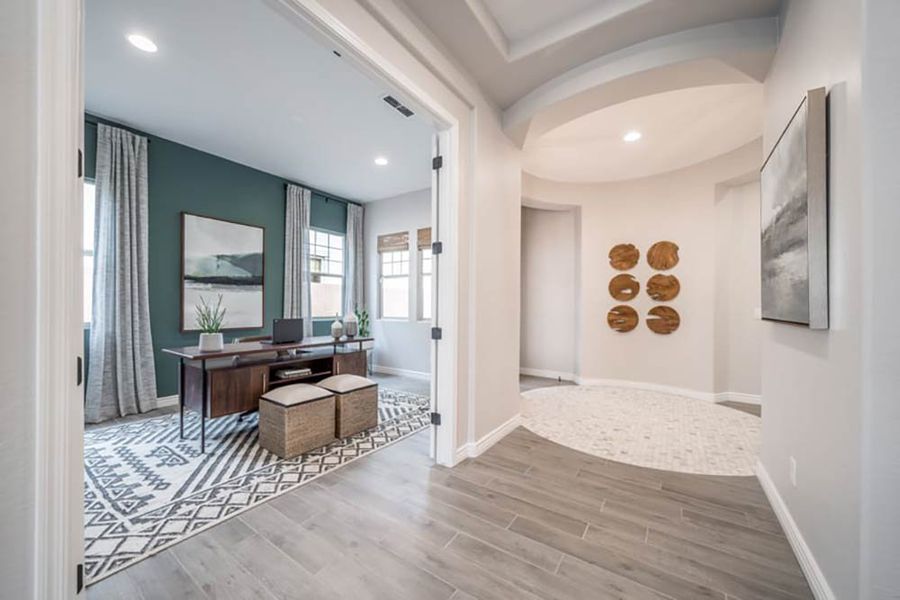 Representative furnished interior of a home built from the Windsor by Taylor Morrison in Hawes Crossing Landmark Collection, Mesa (Image 4). Representative furnished interior of a home built from the Windsor by Taylor Morrison in Hawes Crossing Landmark Collection, Mesa (Image 4).