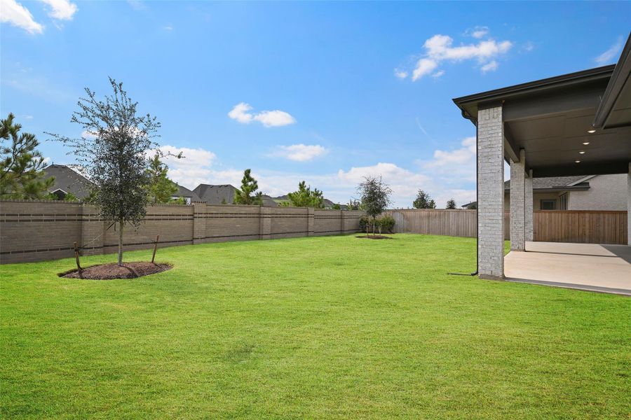 Exterior details and patio area of a home in Bridgeland 70′, Cypress (Image 17). Exterior details and patio area of a home in Bridgeland 70′, Cypress (Image 17).