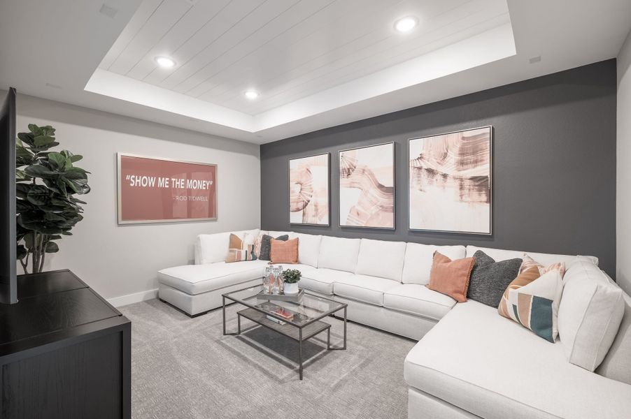 Representative furnished interior of a home built from the Casoria by Tri Pointe Homes in Solace Collection At Evergrove, Richmond (Image 32).