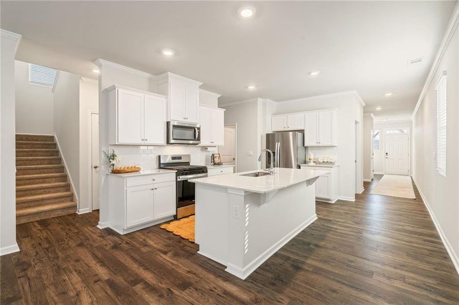 Furnished interior view inside a new home in , Acworth (Image 10).