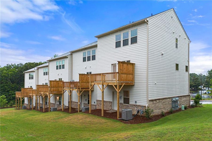 Exterior details and patio area of a home in , Mableton (Image 2). Exterior details and patio area of a home in , Mableton (Image 2).