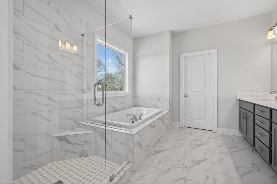 Furnished interior view inside a new home in Hemingway, Flowery Branch (Image 8).