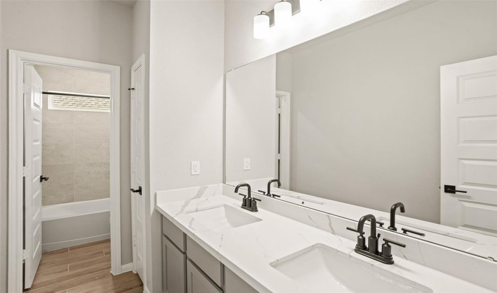 Hall bath (*Photo not of actual home and used for illustration purposes only.) Hall bath (*Photo not of actual home and used for illustration purposes only.)