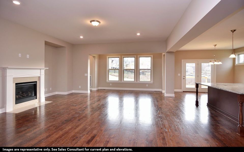 Representative unfurnished interior of a home built from the Danbury IV by CastleRock Communities in Belvoir, Fairview (Image 16).
