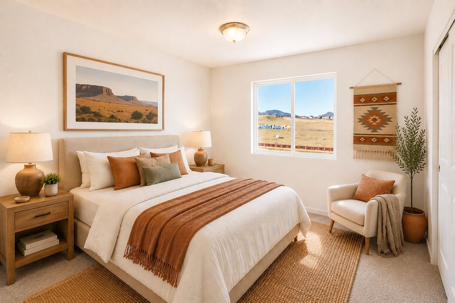 Furnished interior view inside a new home in Trailstone, Arvada (Image 13).