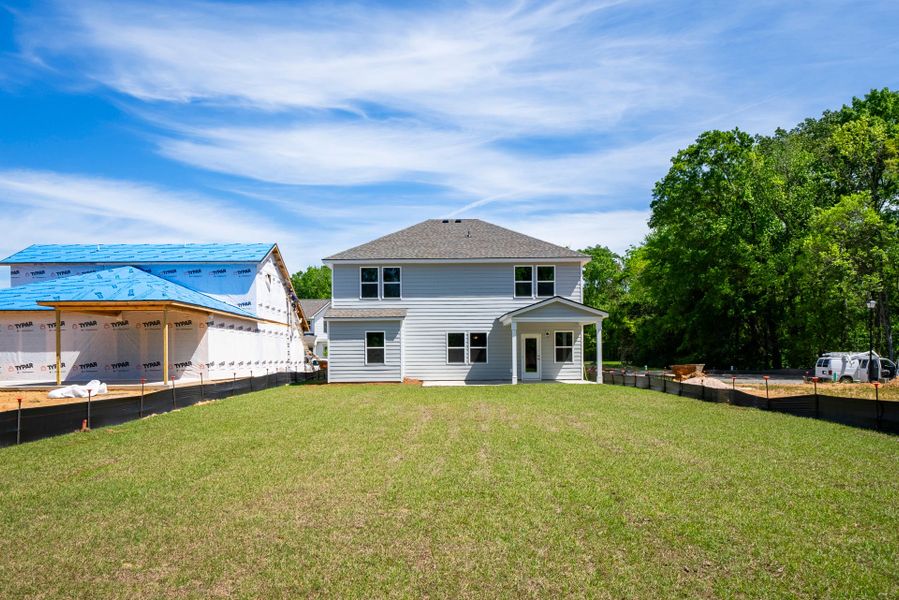 Exterior details and patio area of a home in Monroe Preserve, Chapin (Image 26).
