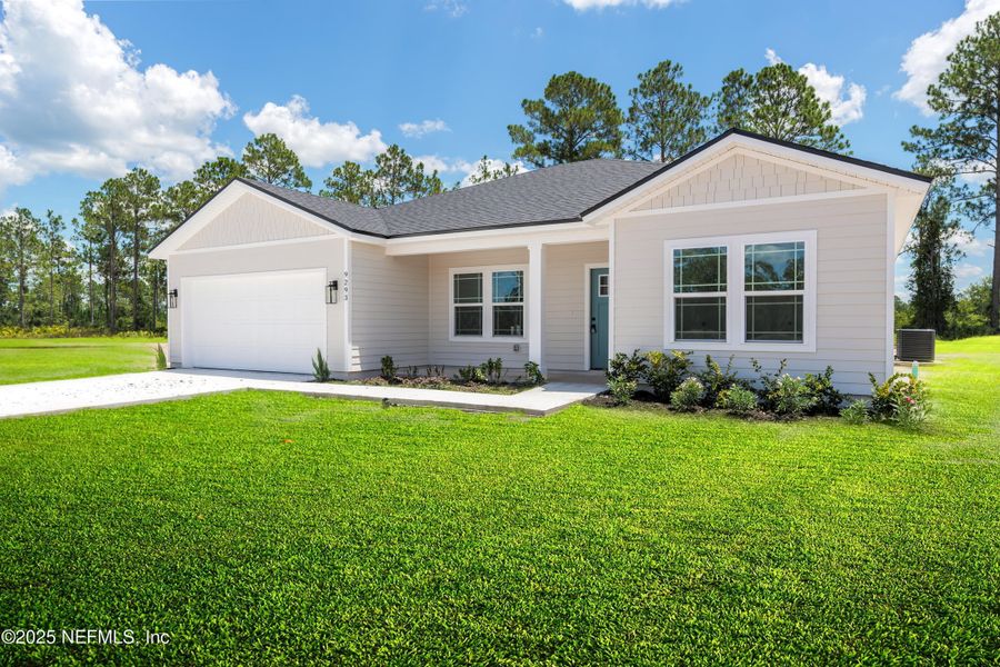 Front exterior of a new home in , Sanderson, FL, highlighting curb appeal (Image 1).