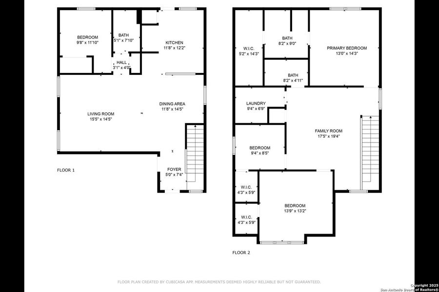 2D floor plan layout of this home in Winding Brook, San Antonio, TX (Image 5).