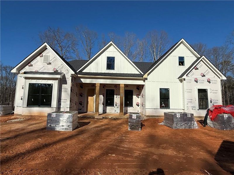 In-progress construction of a new home in , Pendergrass, GA (Image 12).