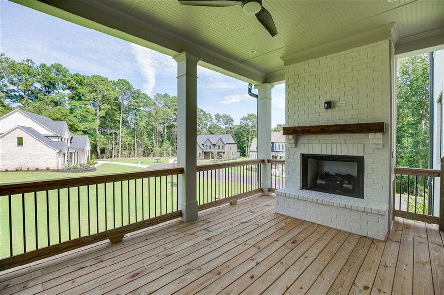 Exterior details and patio area of a home in , Buford (Image 36).