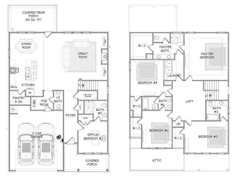 2D floor plan layout of this home in , Cumming, GA (Image 4). 2D floor plan layout of this home in , Cumming, GA (Image 4).