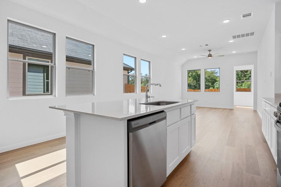 Furnished interior view inside a new home in Trinity Ranch, Elgin (Image 9).