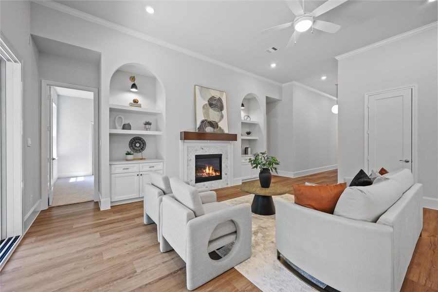 Furnished interior view inside a new home in Bentwater, Montgomery (Image 16). Furnished interior view inside a new home in Bentwater, Montgomery (Image 16).
