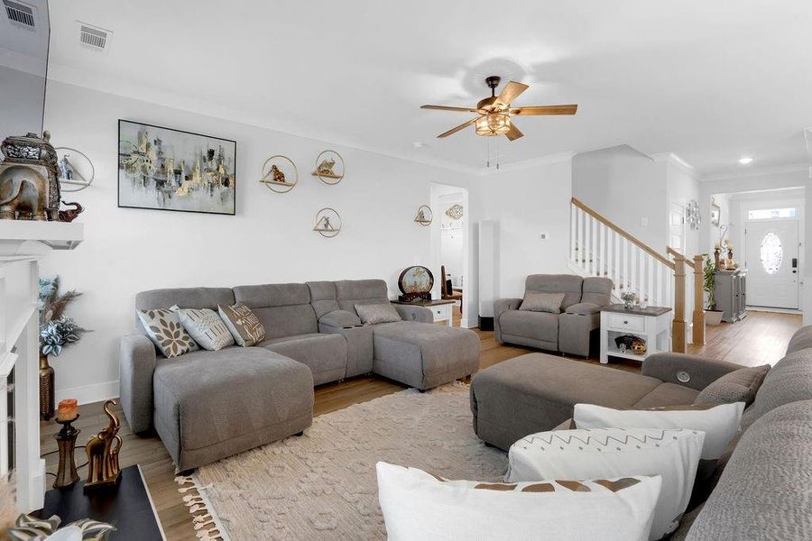Furnished interior view inside a new home in , Hoschton (Image 4). Furnished interior view inside a new home in , Hoschton (Image 4).