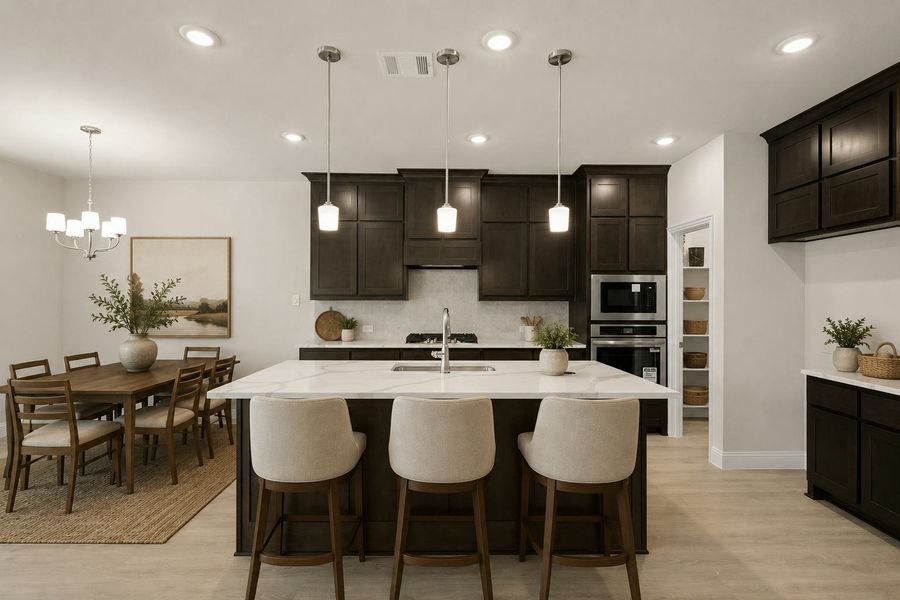 Furnished interior view inside a new home in Kentsdale Farms, DeSoto (Image 7).