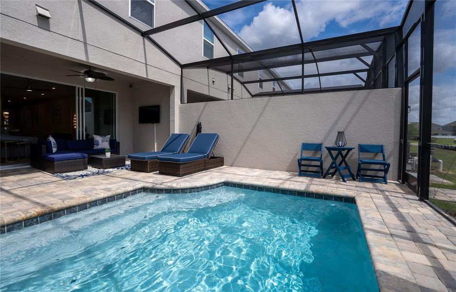 Furnished interior view inside a new home in Solara Resort, Kissimmee (Image 34).