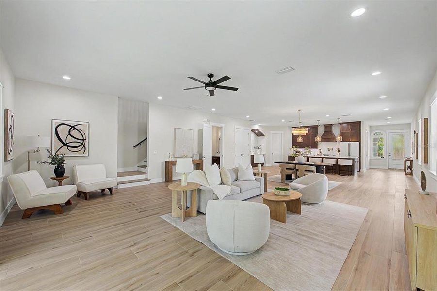 Furnished interior view inside a new home in , Tampa (Image 8). Furnished interior view inside a new home in , Tampa (Image 8).