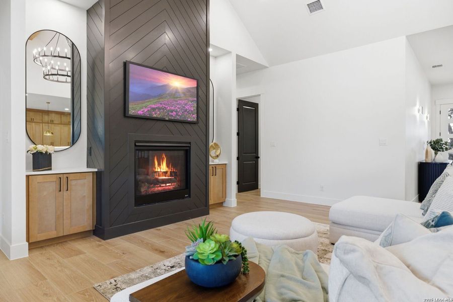 Furnished interior view inside a new home in , Bulverde (Image 32).