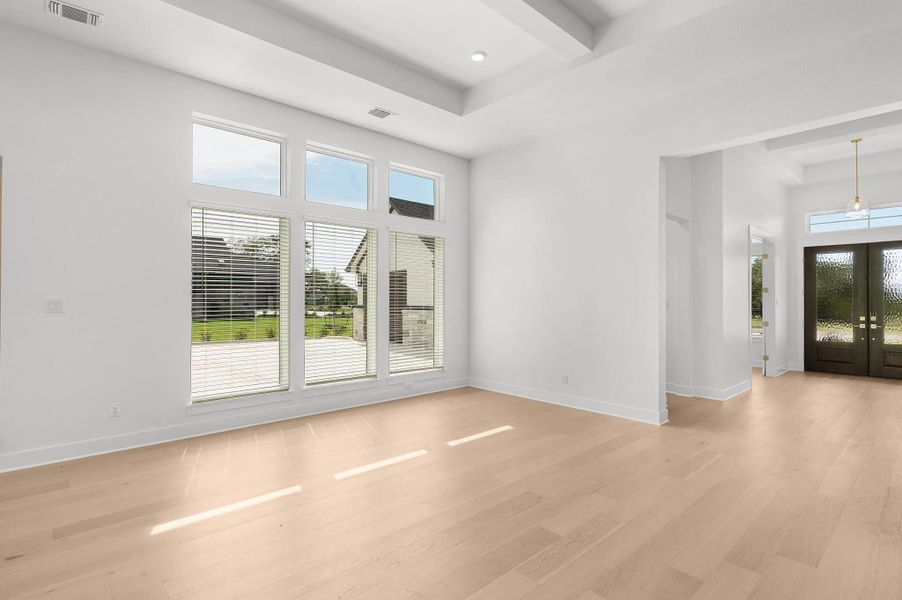 Representative unfurnished interior of a home built from the Franklin by Chesmar Homes in Feathergrass, Florence (Image 5).