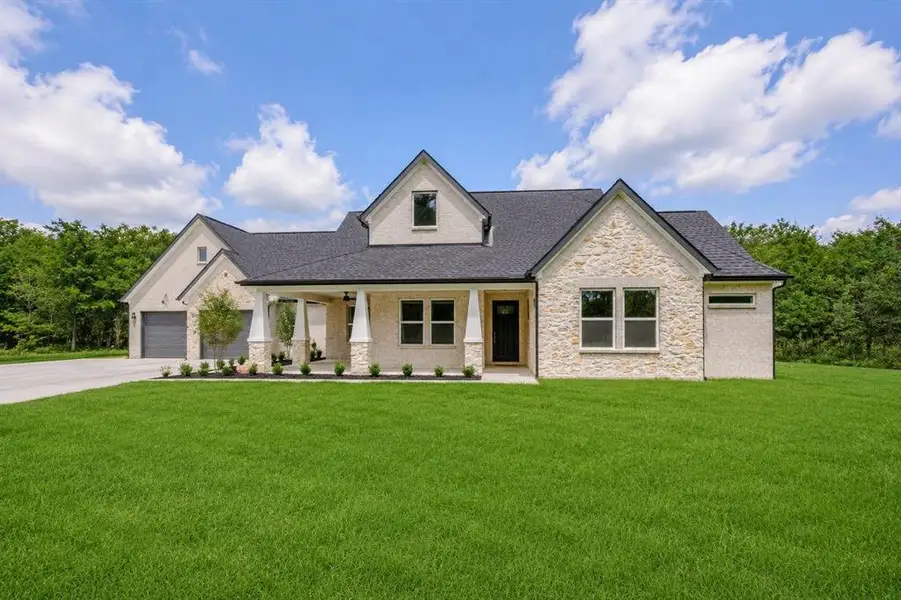 Front exterior of a new home in , Brashear, TX, highlighting curb appeal (Image 2). Front exterior of a new home in , Brashear, TX, highlighting curb appeal (Image 2).
