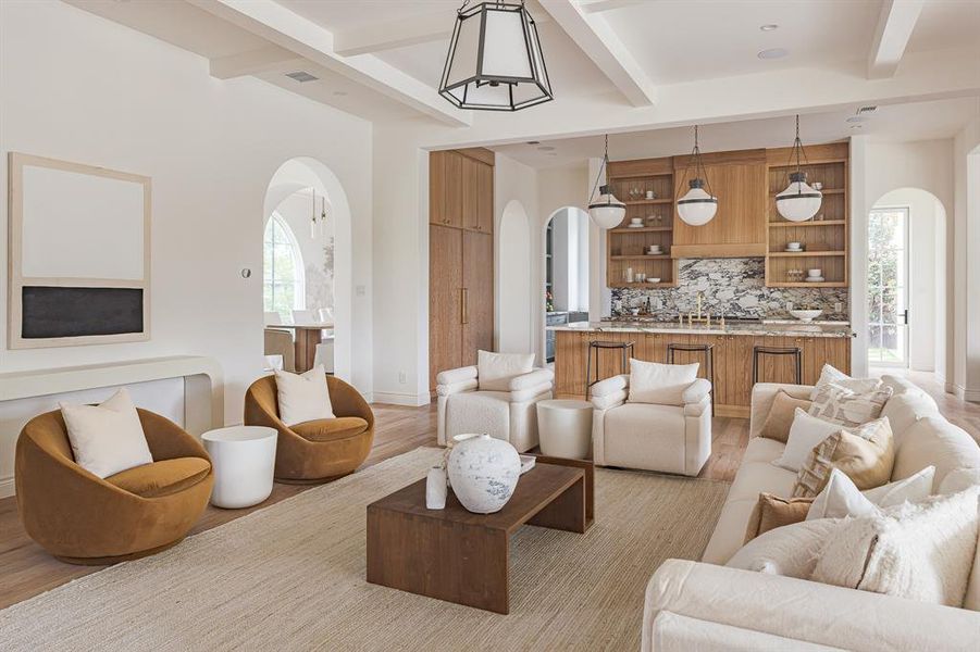 Furnished interior view inside a new home in , Dallas (Image 8).