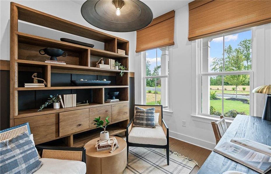 Furnished interior view inside a new home in Traditions of Braselton, Jefferson (Image 12).