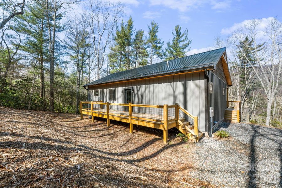 Home offers a spacious uncovered back deck Home offers a spacious uncovered back deck