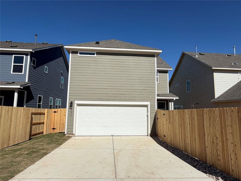 Exterior details and patio area of a home in Lariat, Liberty Hill (Image 20). Exterior details and patio area of a home in Lariat, Liberty Hill (Image 20).