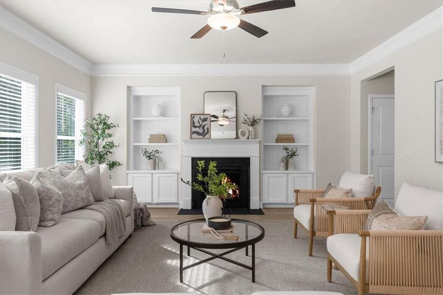 Furnished interior view inside a new home in River Rock, Ball Ground (Image 42).