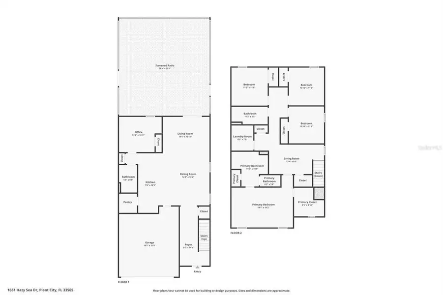 2D floor plan layout of this home in , Plant City, FL (Image 5). 2D floor plan layout of this home in , Plant City, FL (Image 5).