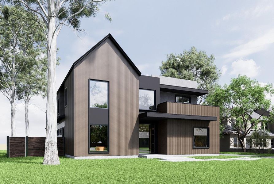 Front exterior of a new home in , Houston, TX, highlighting curb appeal (Image 19).