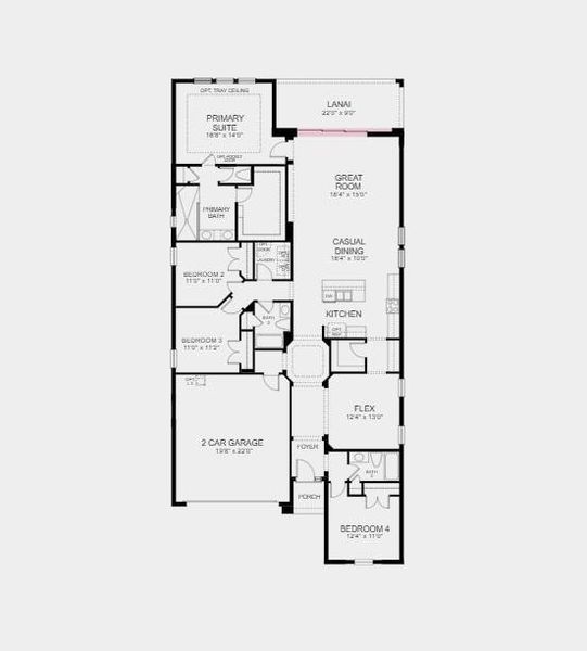 Structural options added include: sliding glass door.