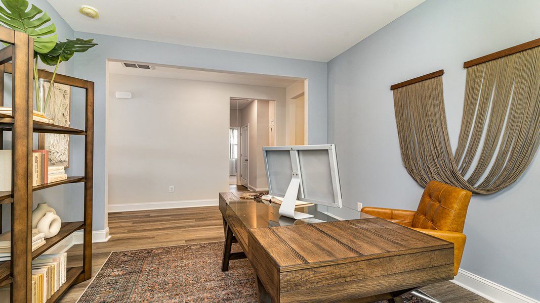 Representative furnished interior of a home built from the DARBY by D.R. Horton in Auberon Woods, Conway (Image 9).