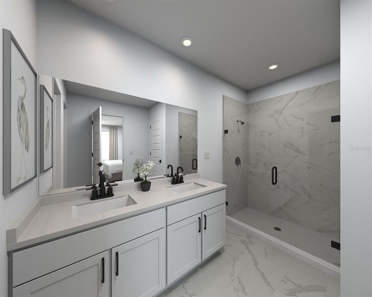 Furnished interior view inside a new home in Oakfield Trails - Signature Series, Parrish (Image 4). Furnished interior view inside a new home in Oakfield Trails - Signature Series, Parrish (Image 4).