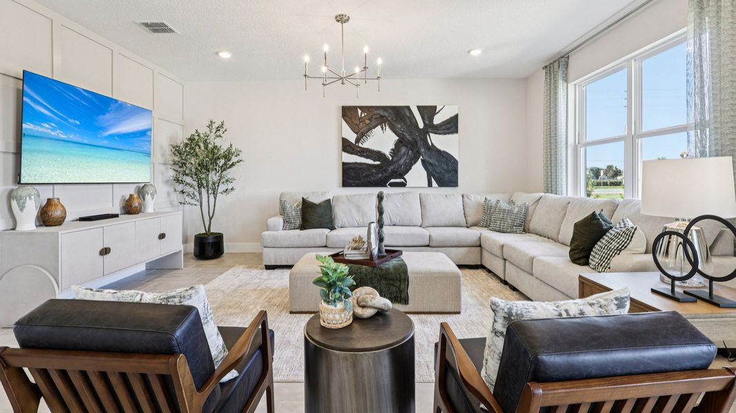 The Mangrove Model Floorplan Living Area by DRB Homes